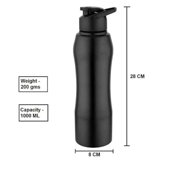 Belly Sipper Stainless Steel Water Bottle - 1000 ml / 750 ml - Image 3