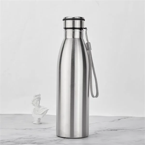 Stainless Steel Sports Water Bottle with Rope  – 1000ml - 750ml - 500ml – Customisable - Image 2