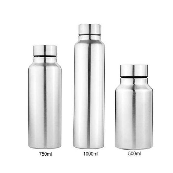 Stainless Steel Single Layer Water Bottle – 1000ml - 750ml - 500ml – Customisable - Image 7